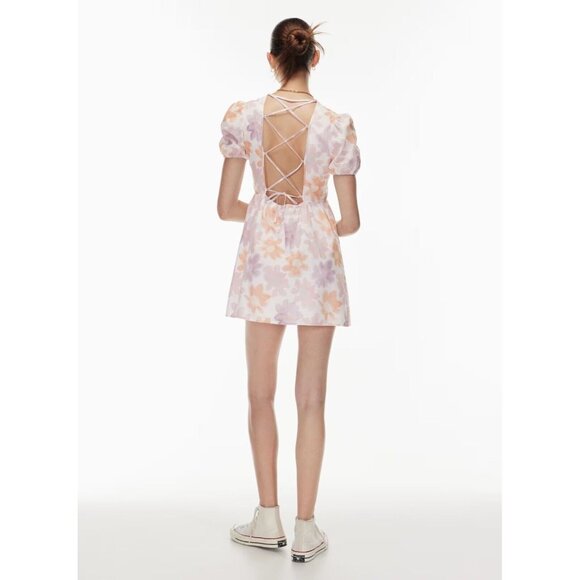 NWOT Aritzia SUNDAY BEST Saida Floral Linen Cotton Mini Babydoll Dress, Size M - Picture 14 of 16